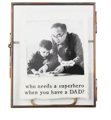 Dad Glass Brass Frame