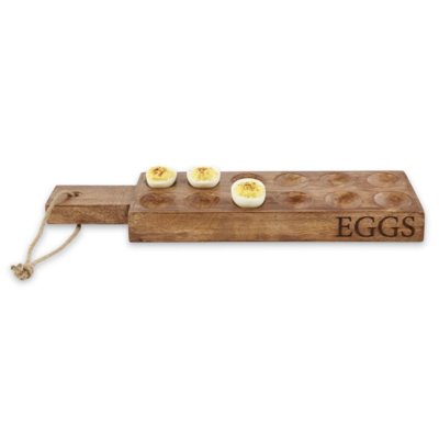 Wooden Deviled Egg Tray 