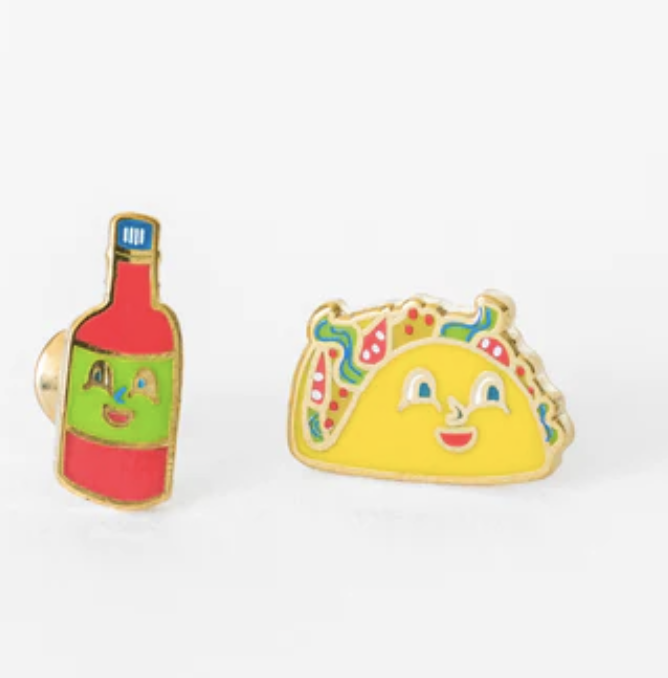 Taco and Hot Sauce Earrings