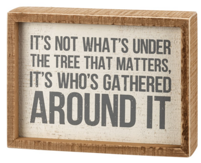 Its Not What&#39;s Under The Tree Sign