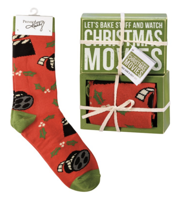 Christmas Movies Socks and Box