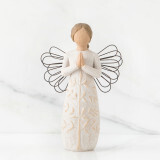 A tree, a prayer angel willow tree figure