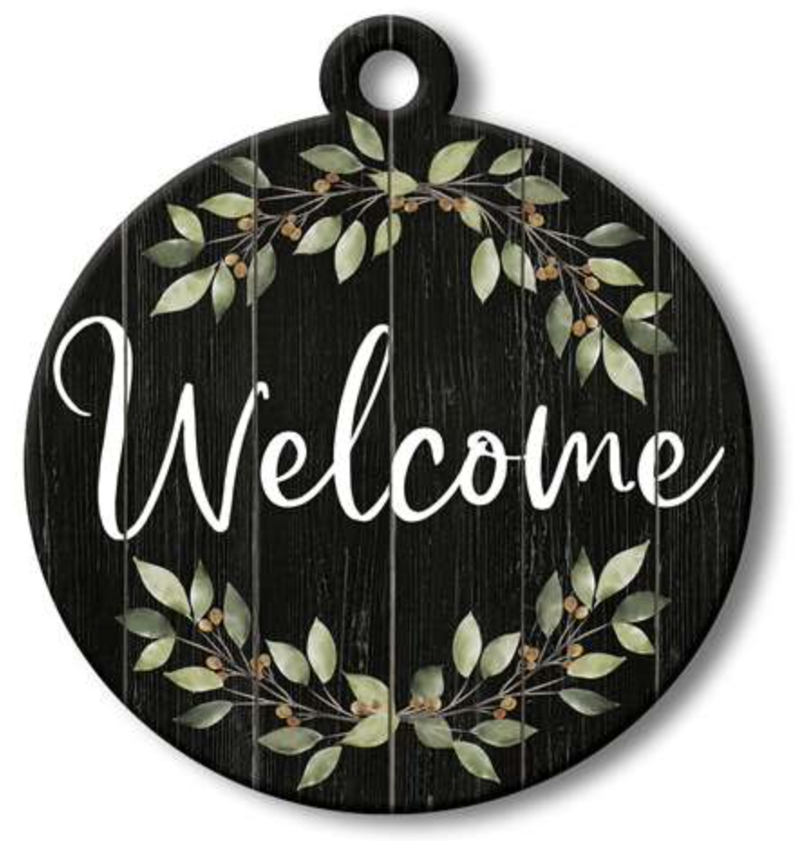 Black Welcome Adoornament