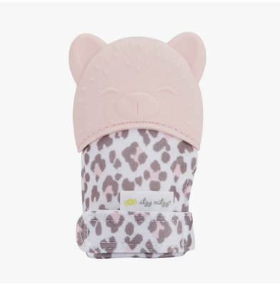 Leopard Teething Mitts
