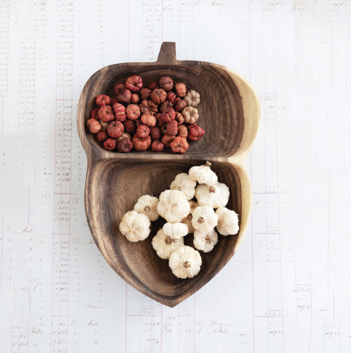 Wood Acorn Bowl