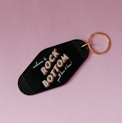 Rock Bottom Keychain