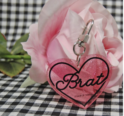 Brat Keychain