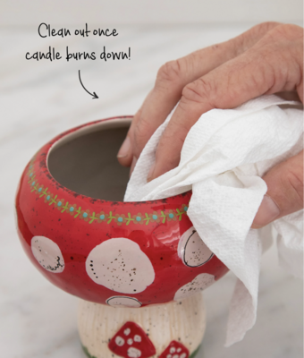 Mushroom Candle