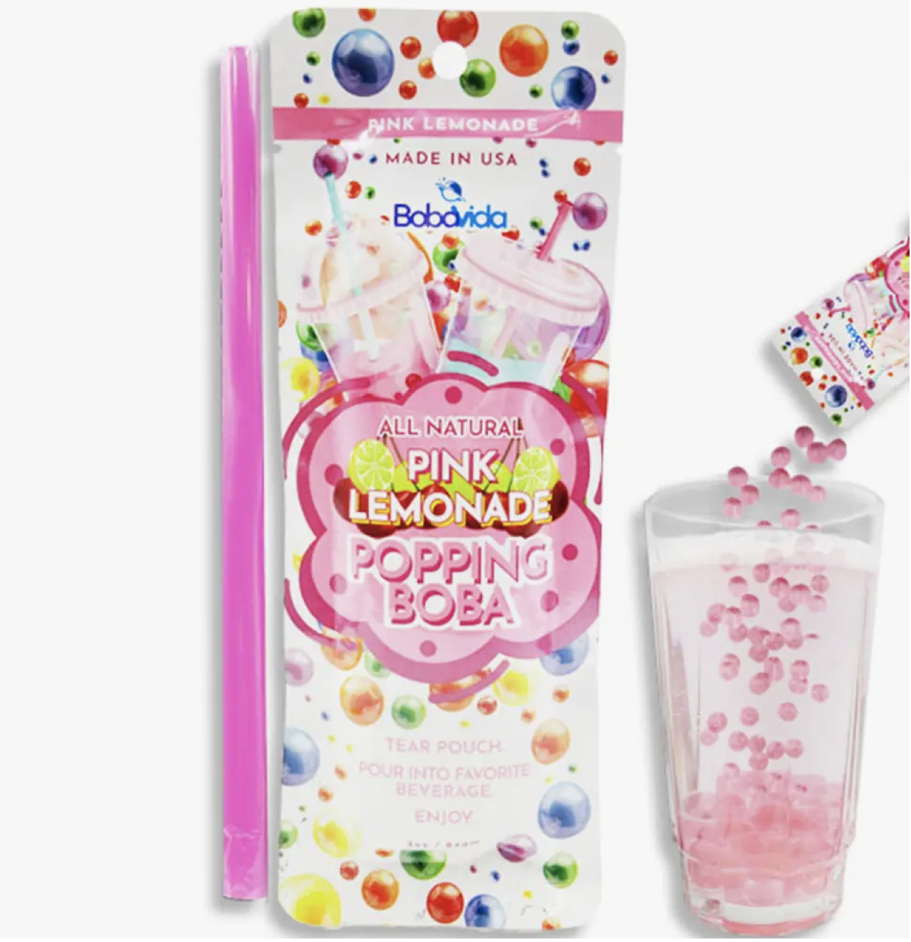 Popping Boba- Pink Lemonade