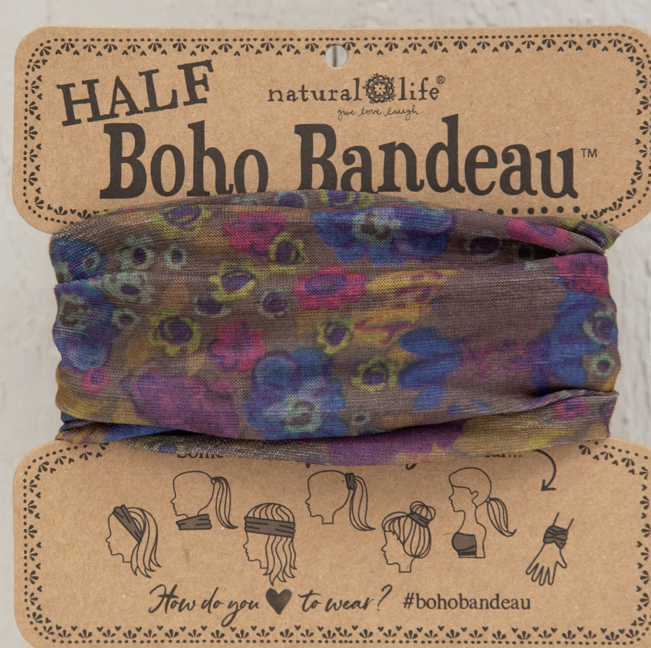Half Bandeau Dusty Floral