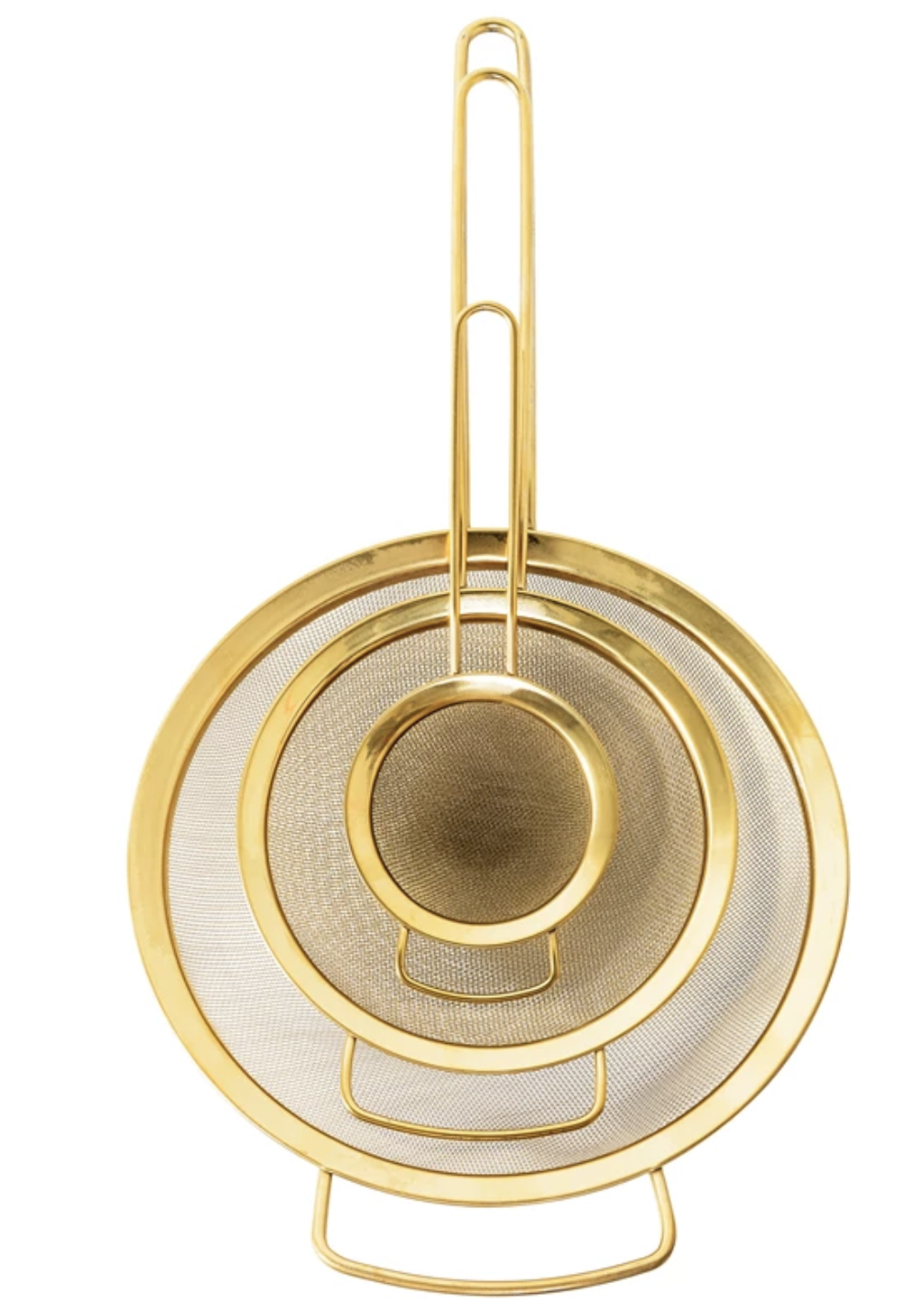 Gold Strainer Set of 3
