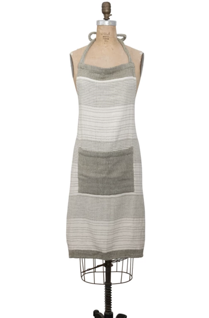 Cotton Striped Apron