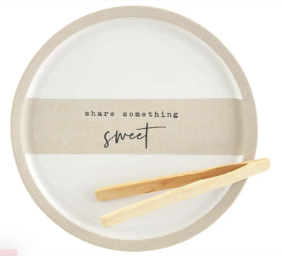 Round Dessert Plate Farm Style 