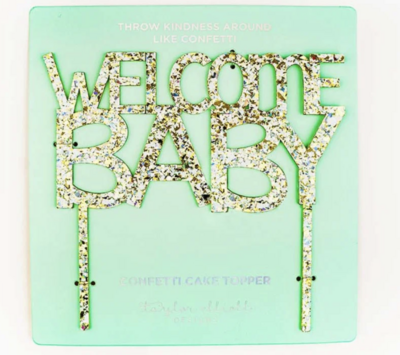 Welcome Baby Cake Topper