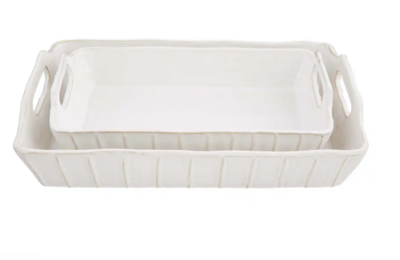 Textured Baking Dish Set