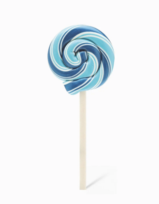 Small Round Lollipop-Blue Raspberry