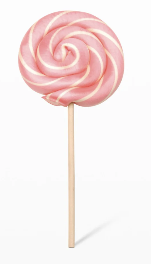 Small Round Lollipop-Bubblegum