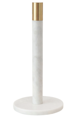 White Marble Paper Towel Holder