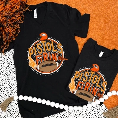 OK State Polkadot Circle Shirt - Large