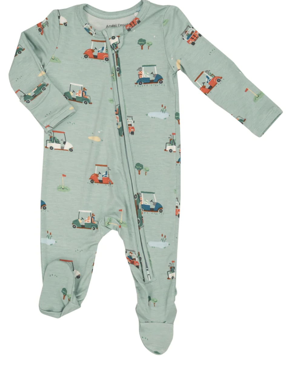 Golf Carts 2  Way Zipper Footie - 3-6M