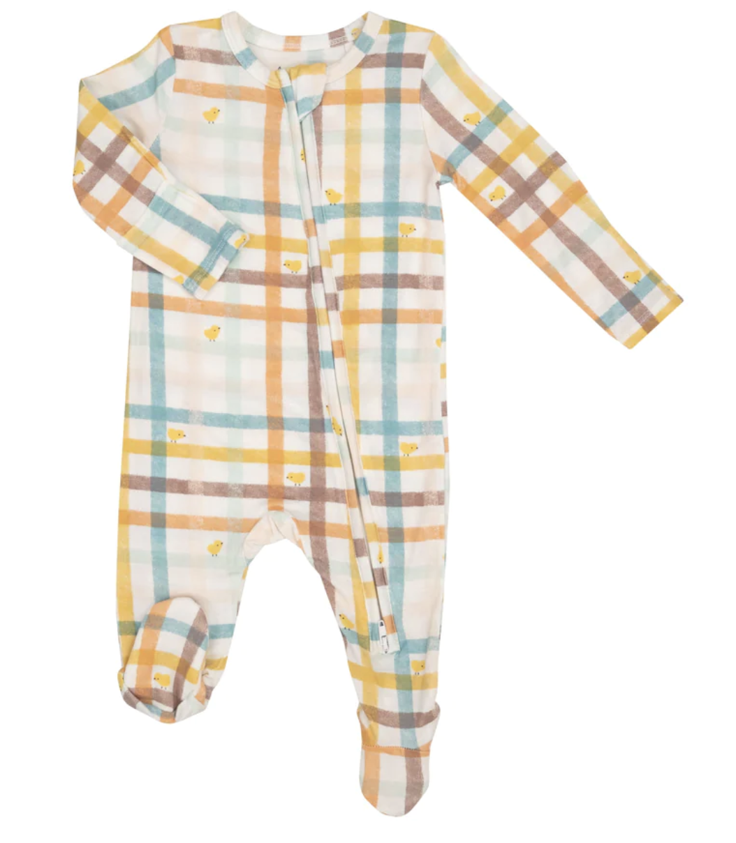 Ducks 2 Way Zipper Romper - 0-3M