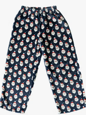 Plush Pants: Navy Santa S