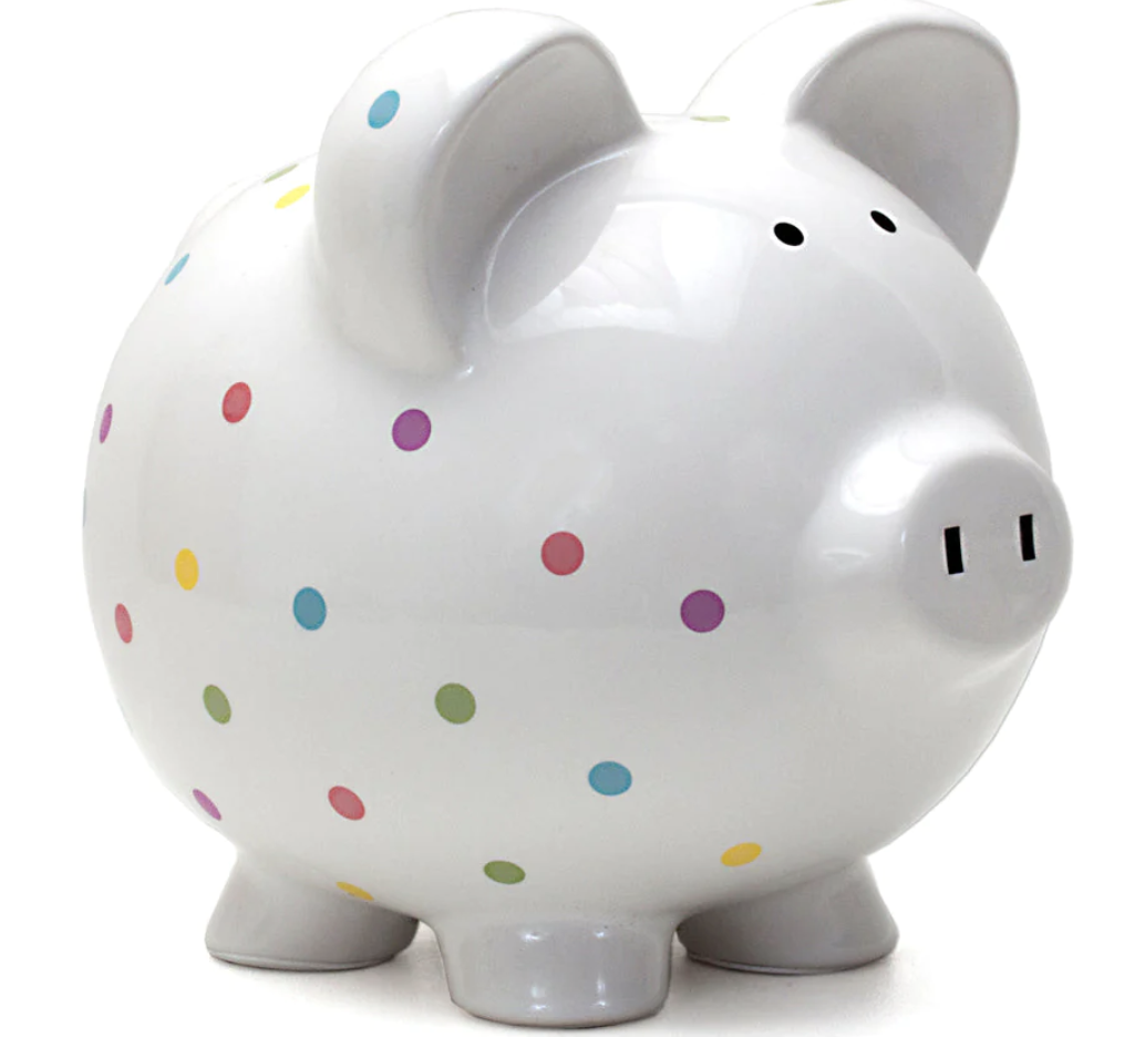Large Confetti piggy bank