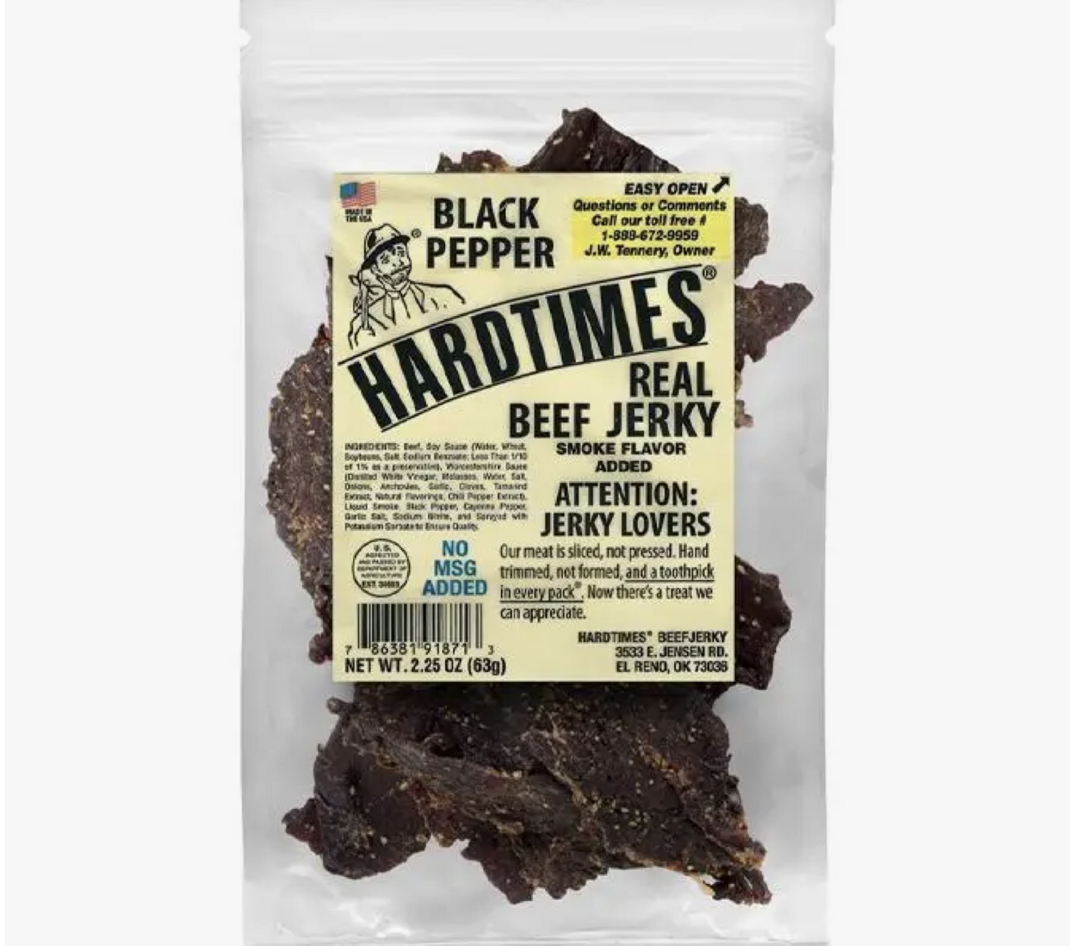 Hard Times Jerky- Black Pepper