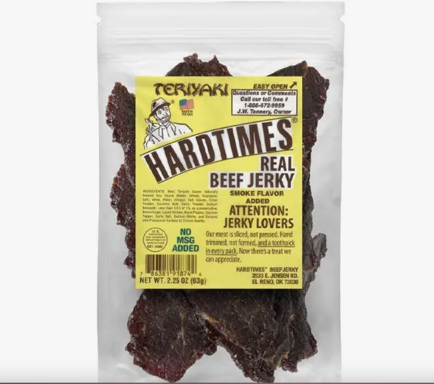Hard Times Jerky- Teriyaki 