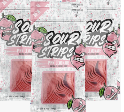 Sour Strips- Pink Lemonade 