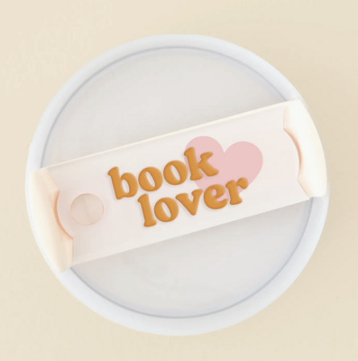 Tumbler lid tag- Book lover