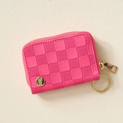 Hot Pink Zip Around Wallet