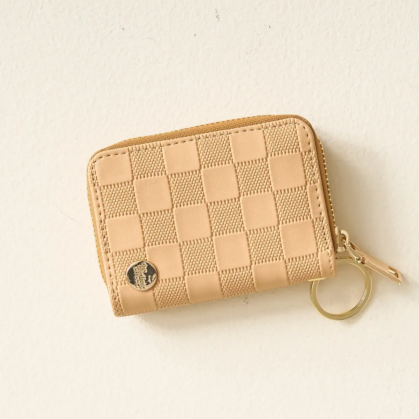 Tan Zip Around Wallet