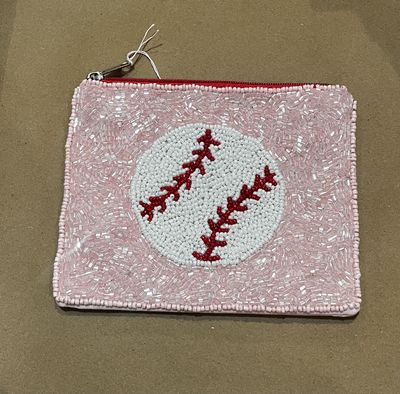 Beaded Baseball Pouch