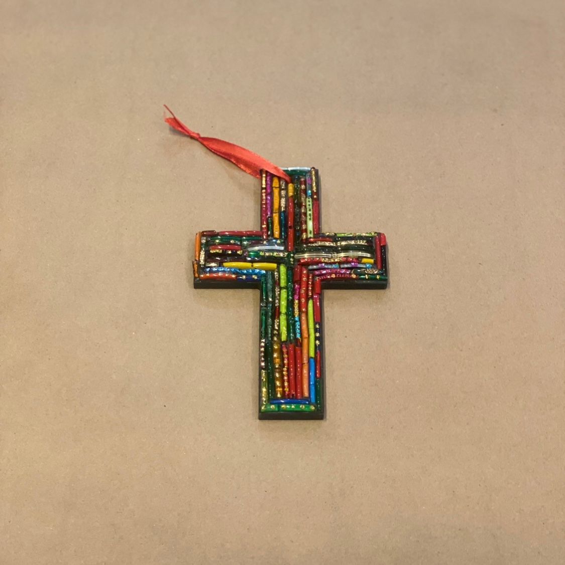 Mini Recycled Bangle Cross