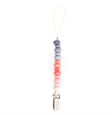 Pink Pacifier Clip