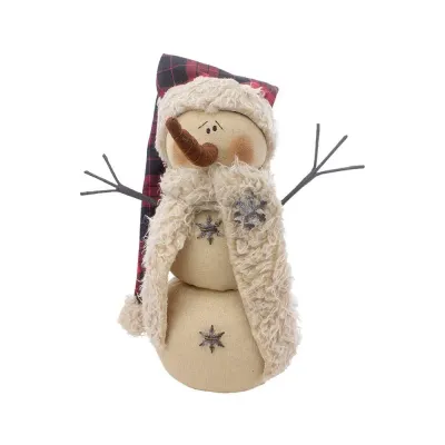 Santa Hat Lodge Snowman