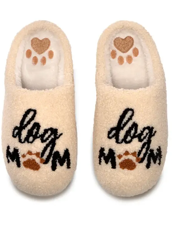 Dog Mom Slippers S/M