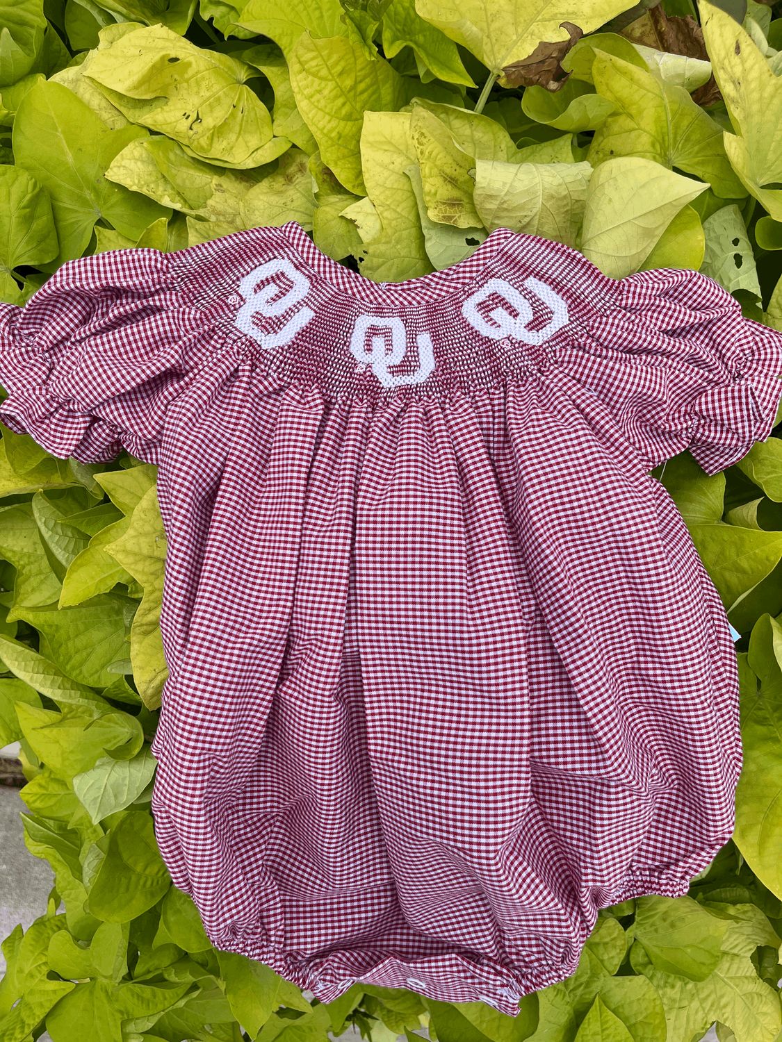 OU Smocked Bubble Outfit 24 M