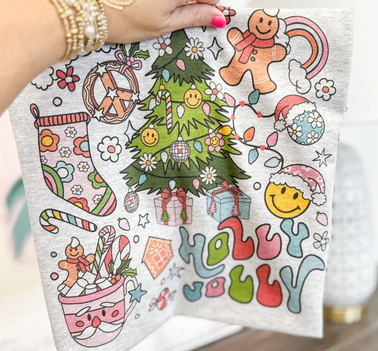 Holly Jolly Tee- Medium