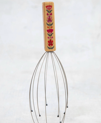 Head Massager- Folk Flowers