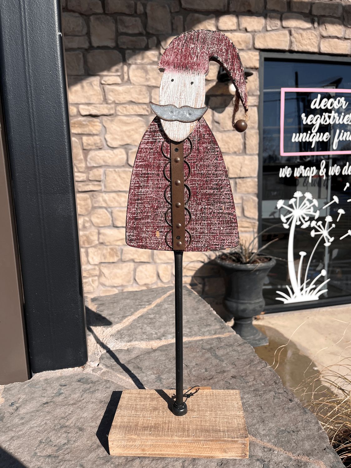 Wood &amp; Metal Santa