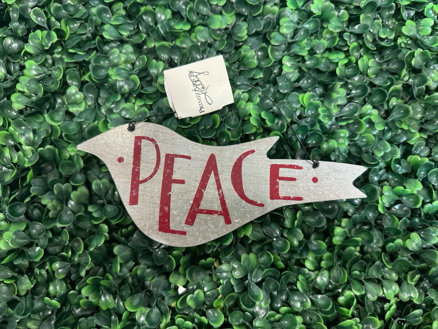 Tin Dove Ornament