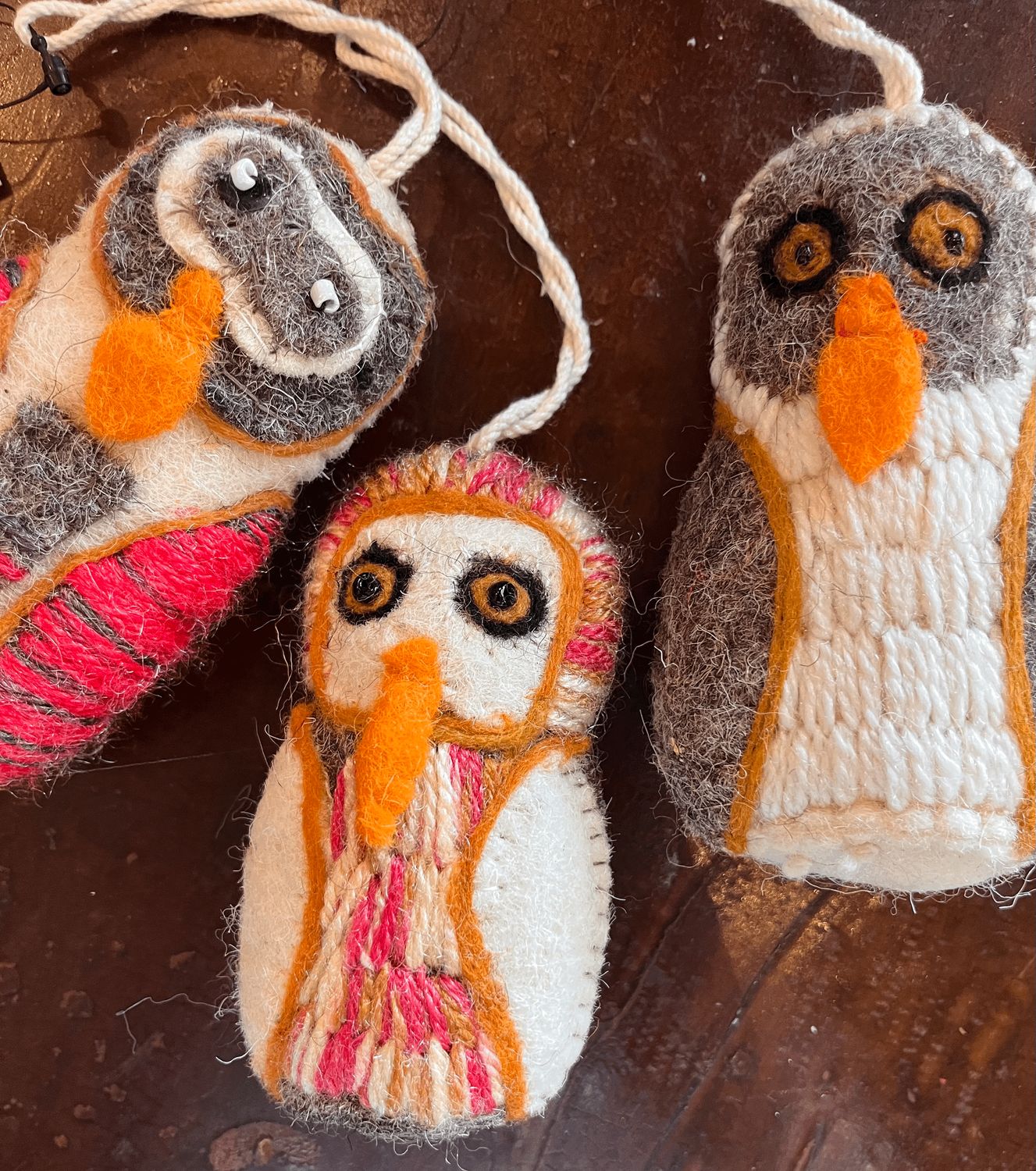 Wool Felt Owl Ornament 