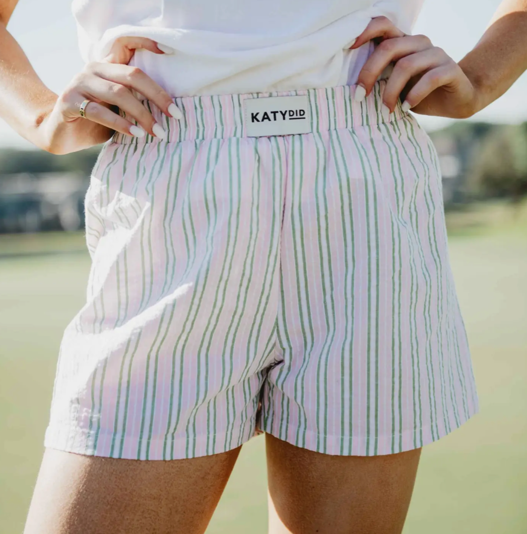 Green and Pink Shorts L