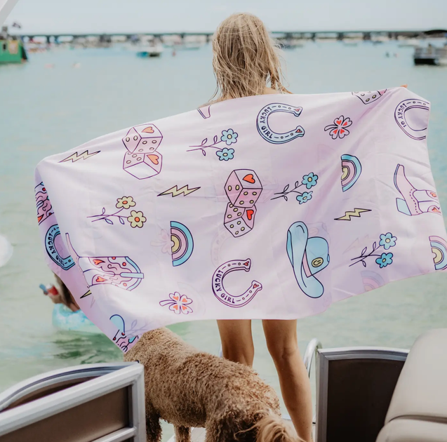Quick Dry Towel- Lucky Cowgirl