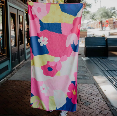 Quick Dry Towel- Abstract Flowers