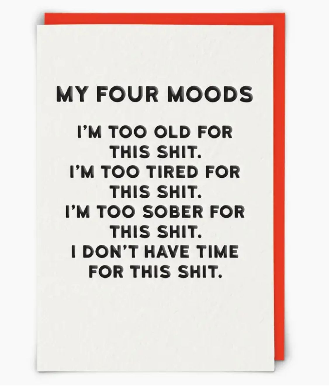 Four Moods Card