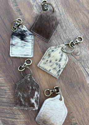 Cow Tag Keychain