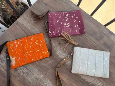 Cowhide Wristlets
